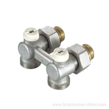 Brass H pattern valve for heating system